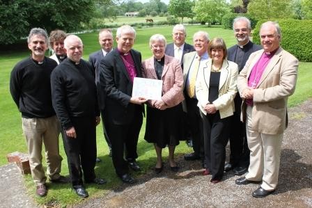 Bishop & Staff with Card