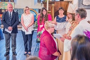 Bishop Karen confirms Hannah Goddard at St Mary the Virgin, Gillingham